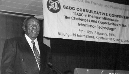 SADC Council of Ministers Chairman and South African Minister of Foreign Affairs, Alfred Nzo