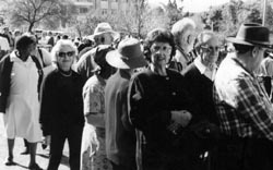 Election queues of mixed races
