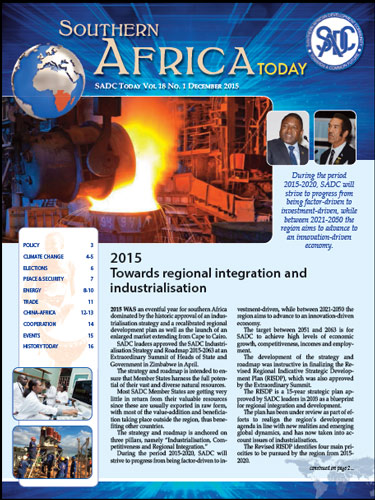 2015 Towards regional integration and industrialisation | Knowledge for ...